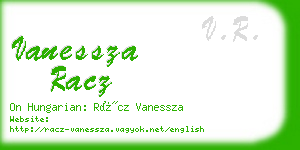 vanessza racz business card